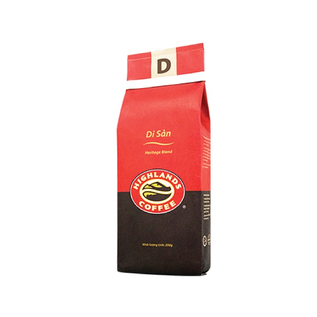 Cafe rang xay Highland coffee Di Sản 200g