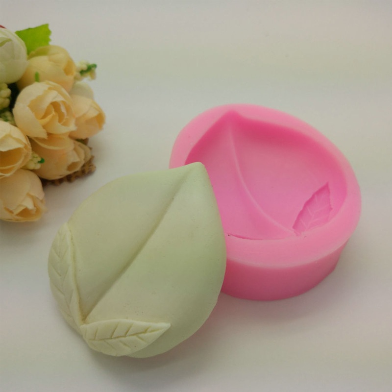 Set 2 Khuôn Silicone Làm Bánh Tạo Hình Quả Đào 3D Độc Đáo Tiện Dụng