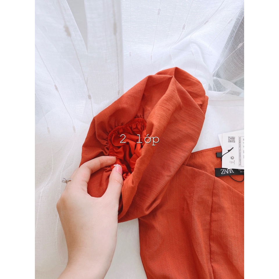 Váy cam tay bồng, váy cam xẻ ngực | BigBuy360 - bigbuy360.vn