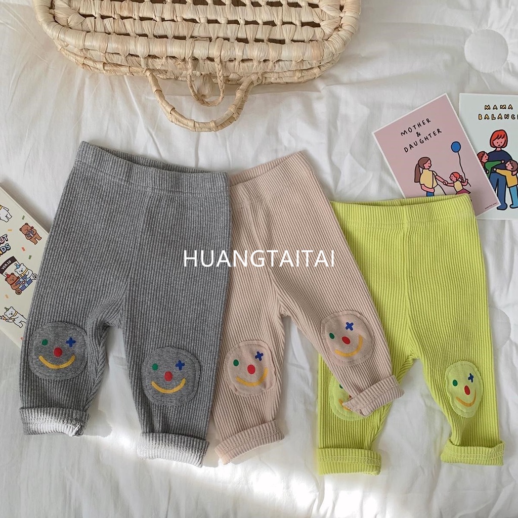 Quần Legging In Hình Mặt Chú Hề Cho Bé