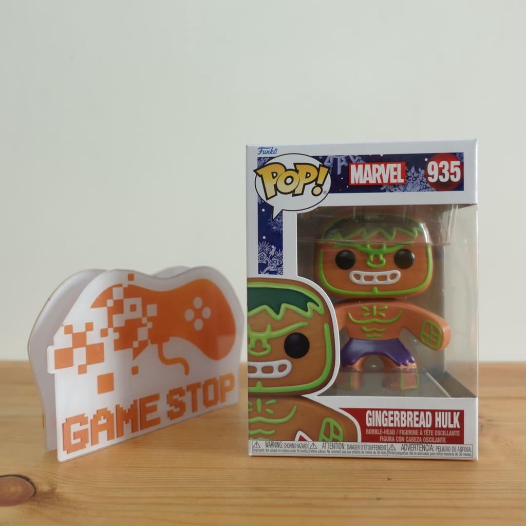 Mô hình Marvel Hulk 10cm 935 Gingerbread Funko Pop Mô hình tĩnh Nhựa PVC CHÍNH HÃNG MỸ MVFKP04