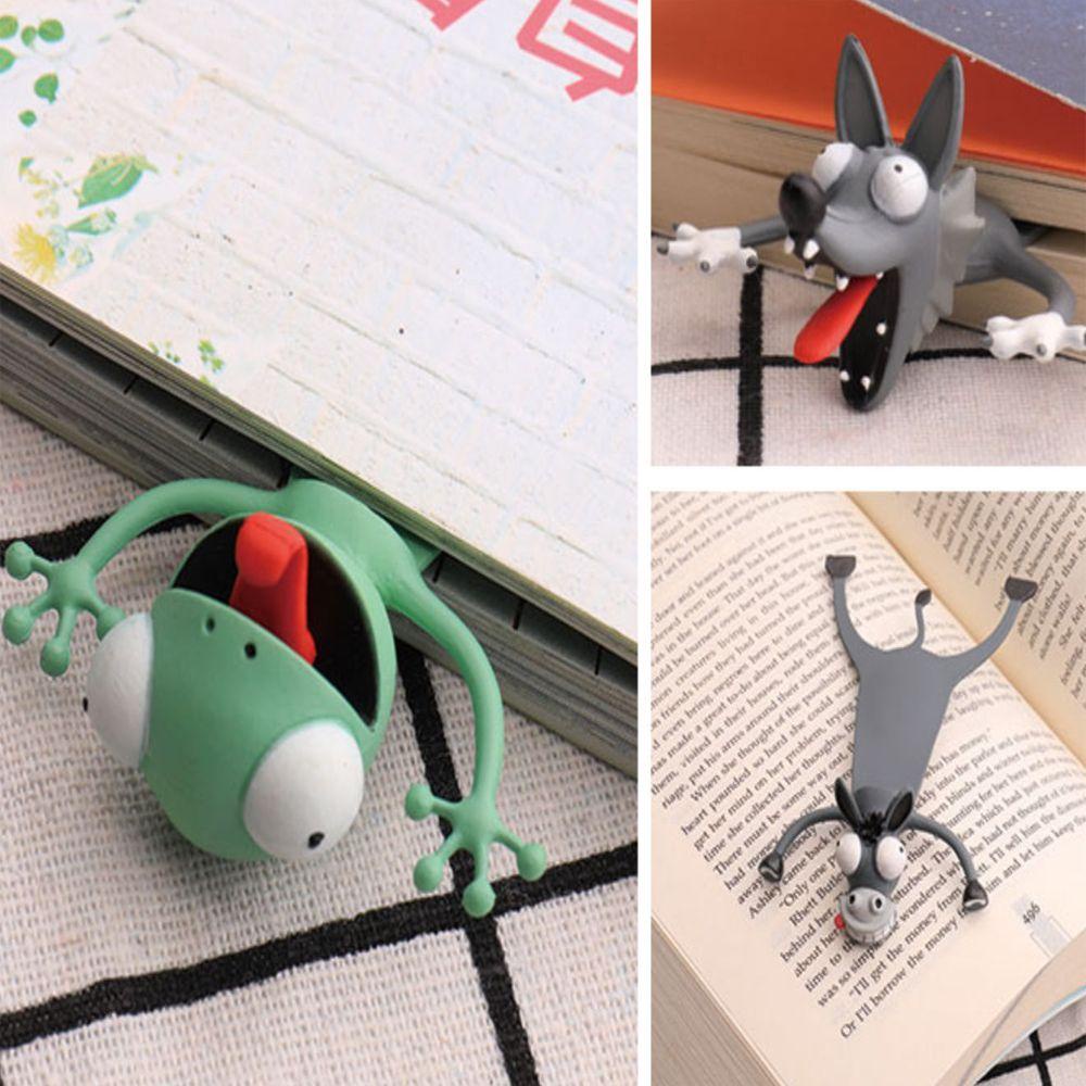 KRNY Thẻ Đánh Dấu Trang Sách 3D Hình Mèo / Chó Shiba / Bạch Tuộc / Đại Dương