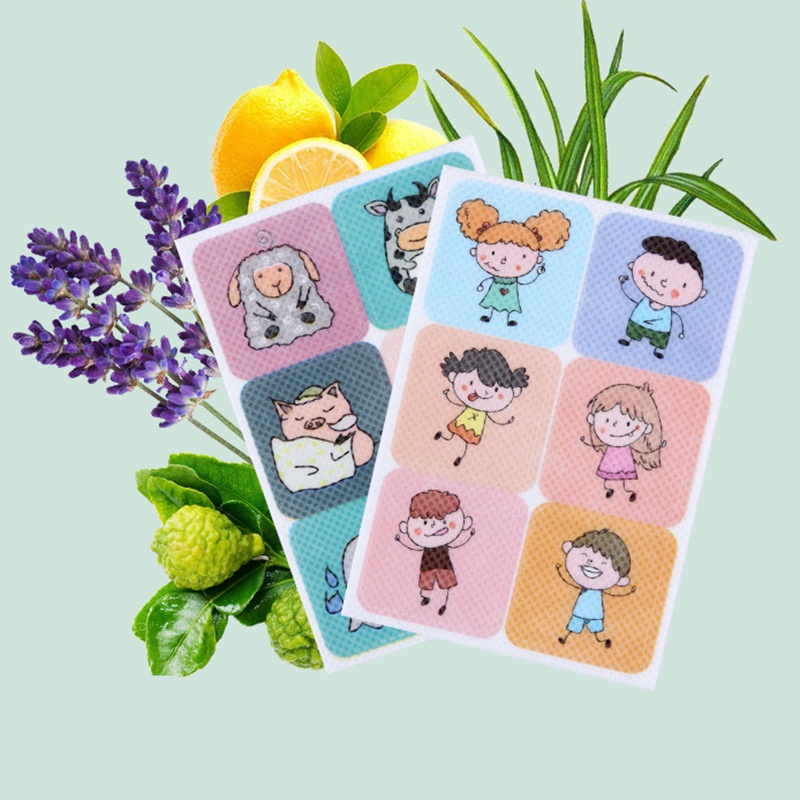 Set 36 Miếng Dán Tinh Dầu Chống Muỗi Không Độc Hại Giữ Côn Trùng Khi Đi Du Lịch Dành Cho Trẻ Em