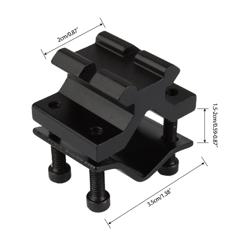 Giá Đỡ Đèn Pin Có Thể Điều Chỉnh Kèm Ống Trượt Cho Picatinny Weaver Scope Hunti