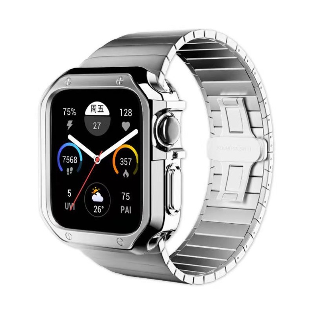 Dây Đeo Bằng Thép Không Gỉ Mềm Cho iwatch 45mm 41mm 44mm 40mm 42mm 38mm 7 6 5 4 3 se