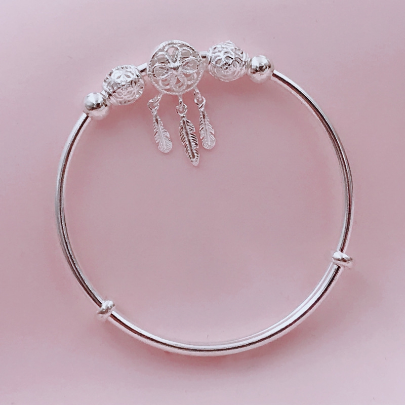 Vòng tay bạc 925 thiết kế dreamcatcher dành cho nữ