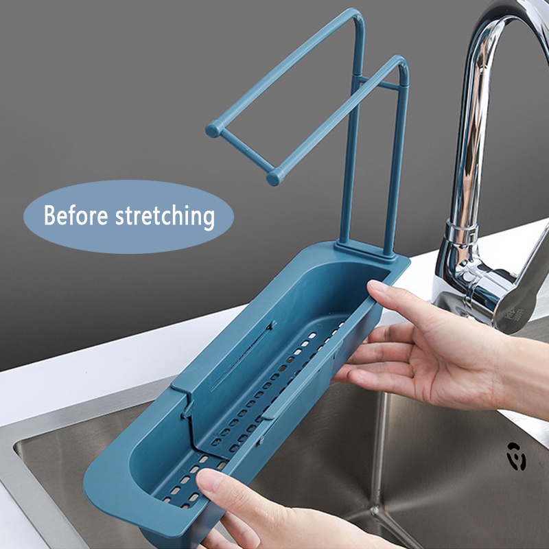 Giá Đỡ Để Ráo Nước Có Thể Điều Chỉnh Gắn Bồn Rửa Nhà Bếp Tiện Lợi HHTJP5