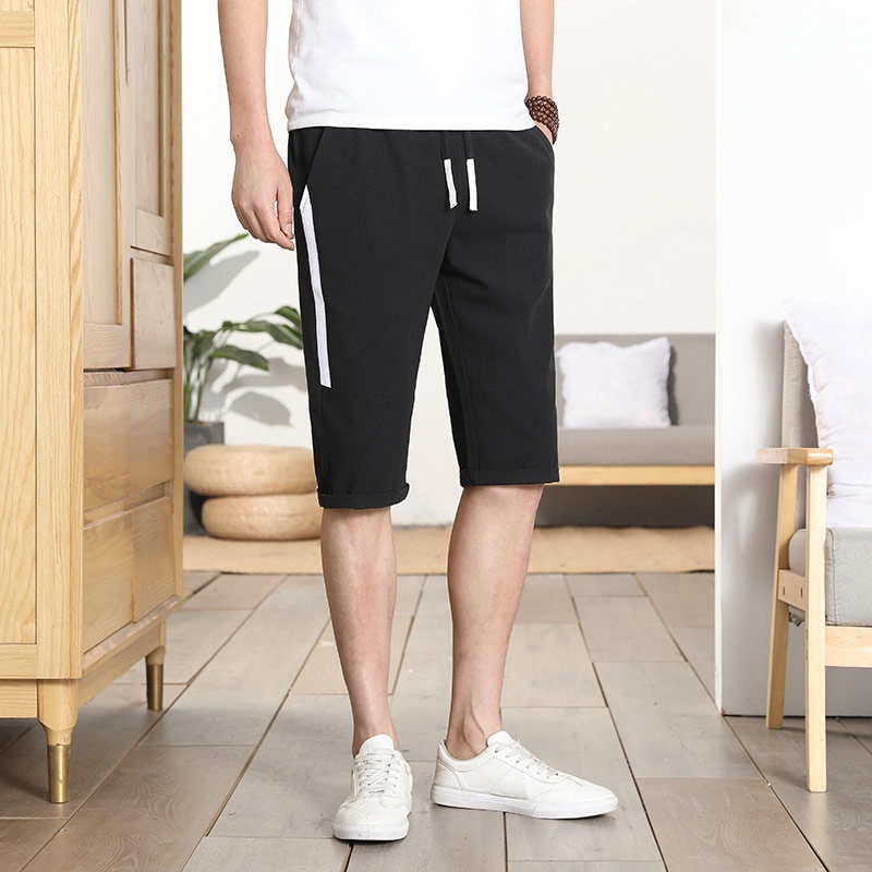 Quần Short 3/4 Dây Rút Thể Thao Cho Nam