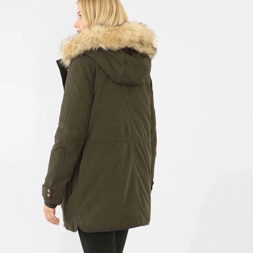 Áo khoác parka rêu