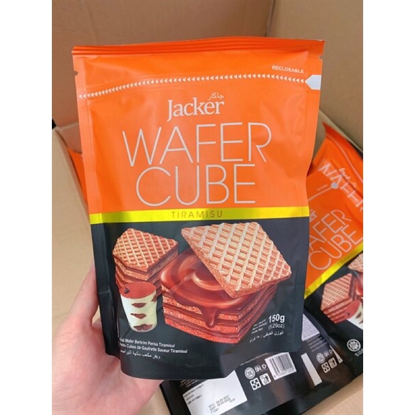 Bánh Xốp wafer Cube Jacker 150g Malaysia
