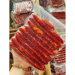 Lạp xưởng tôm trứng muối. Bịt 500g