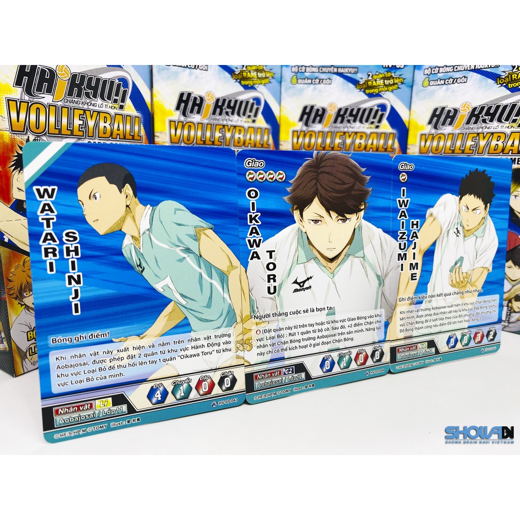Bộ cờ bóng chuyền Haikyu - Phiên bản Lev có mặt - Hộp cờ mở rộng HV-05 - 24 gói/hộp