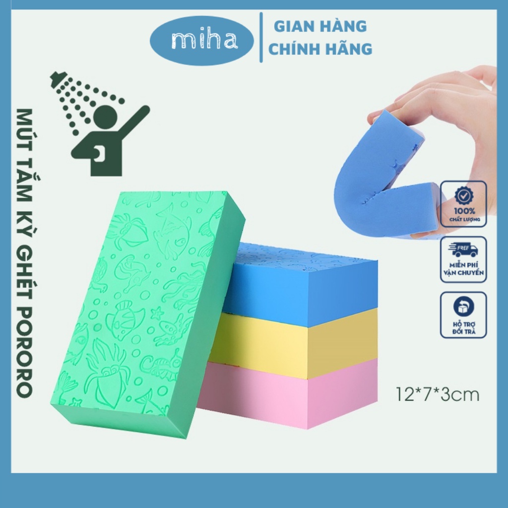 Mút tắm kì ghét Hàn Quốc nhiều màu dễ thương