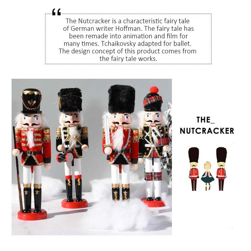 30 cm nutcracker con rối người lính sáng tạo quân đội nutcracker trẻ em búp bê tượng nhỏ thủ công bằng gỗ giáng sinh năm mới đồ trang trí giáng sinh quà tặng trang trí nội thất