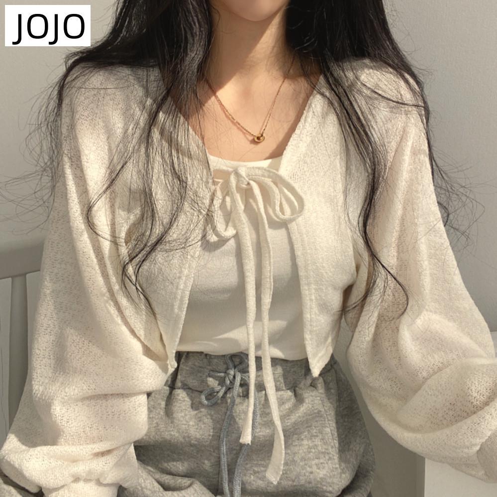 Áo Khoác Cardigan Tay Dài Dáng Rộng Phong Cách Hàn Quốc Thời Trang Mùa Hè Cho Nữ