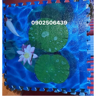 Thảm xốp Hồ Cá Koi 60cm. Bộ 4 tấm.