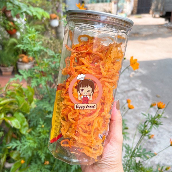 Khô Mực Sốt Tomyum Loại 1 - Lon PET 250gr