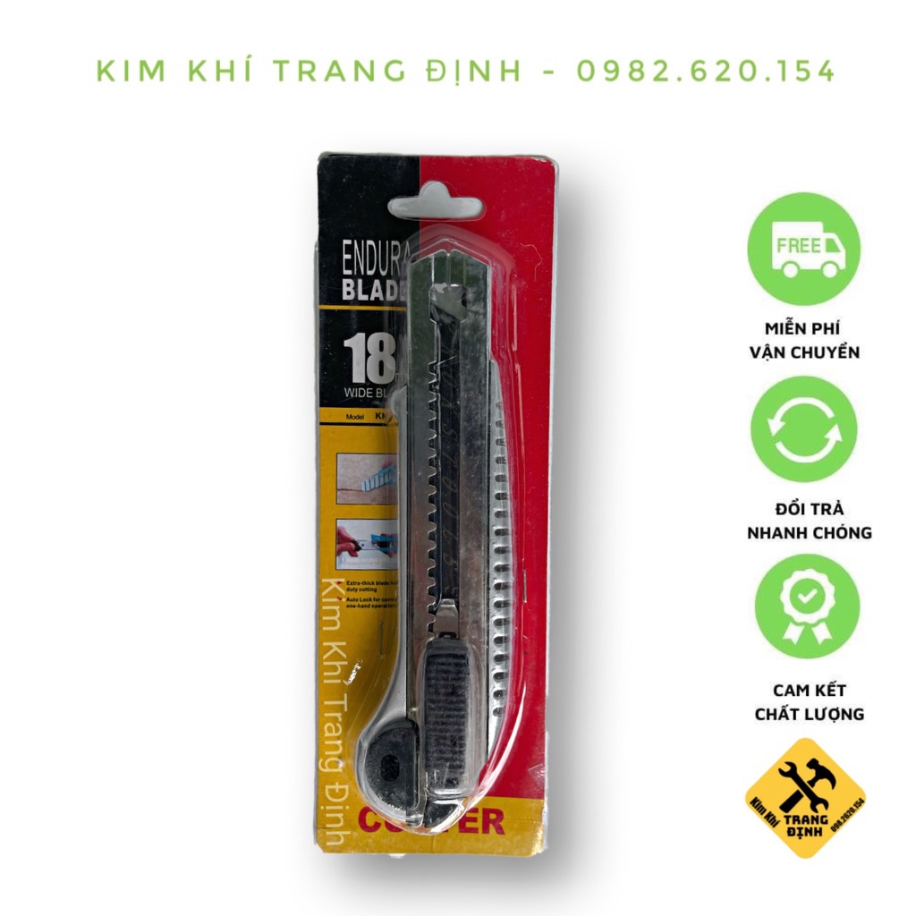 Dao rọc giấy siêu sắc kèm 5 lưỡi dự phòng