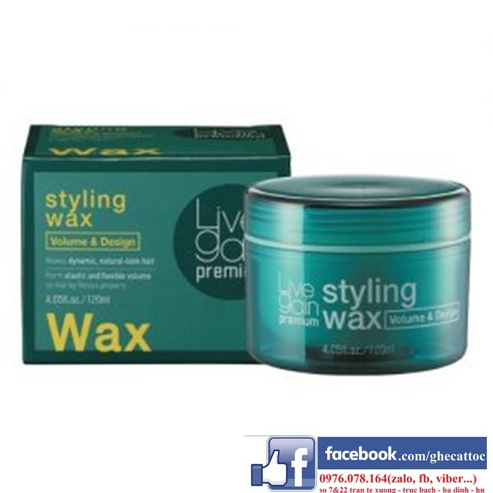 SÁP WAX TẠO KIỂU TÓC LOẠI MỀM STYLING WAX VOLUME &amp; DESIGN