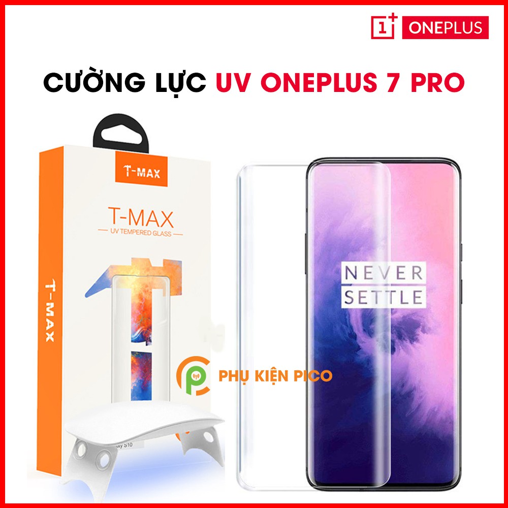 Kính cường lực Oneplus 7 Pro full màn nhận vân tay màn hình chính hãng T-Max - Dán dán mình Oneplus 7 Pro