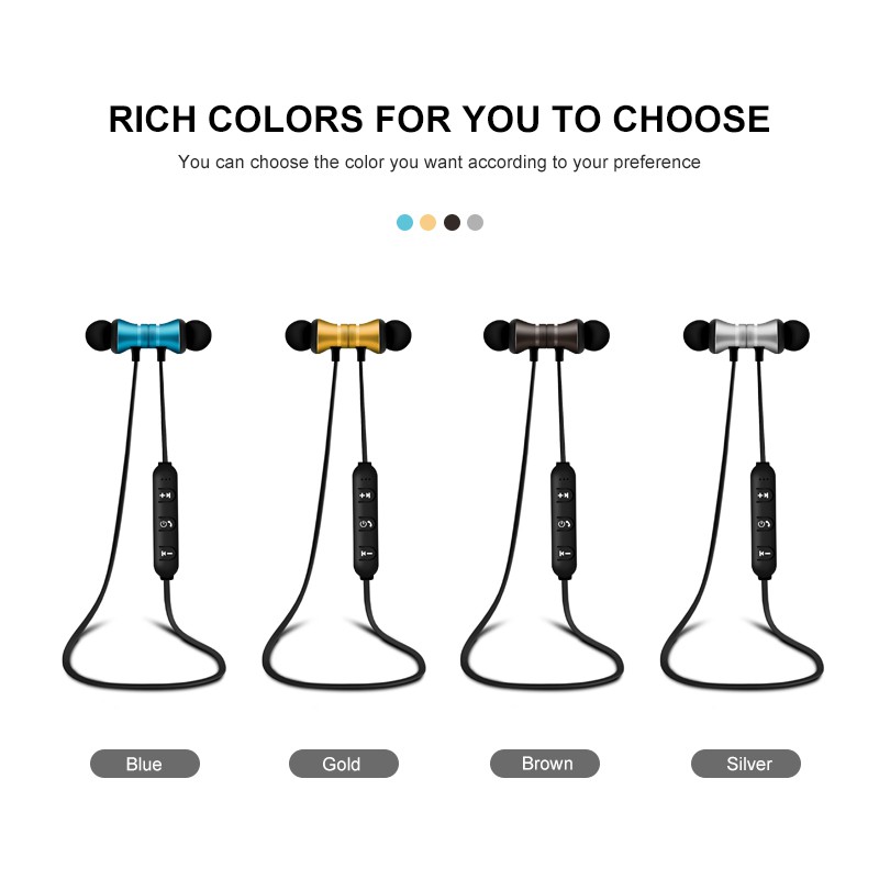 Tai Nghe Bluetooth Không Dây Xt11 Chống Thấm Nước Có Nam Châm