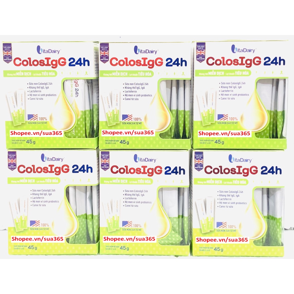 Sữa non ColosIgG 24h 45G ( 30 gói x 1.5g) [ Date mới nhất )]