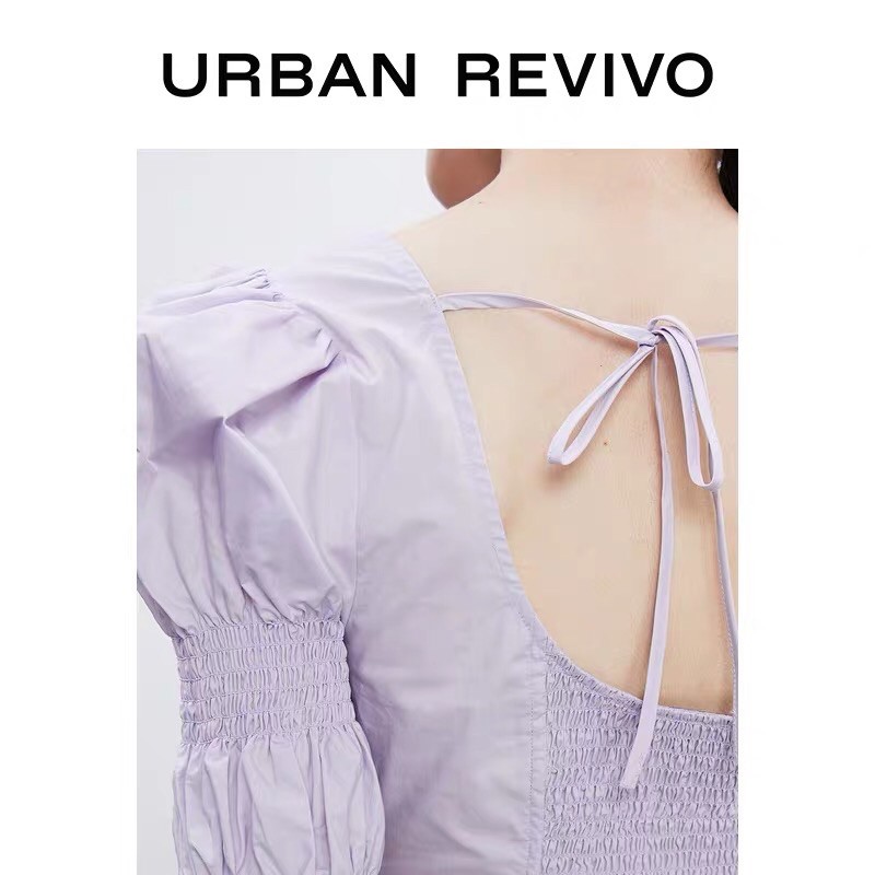 Áo tím nhún Urban Revivo
