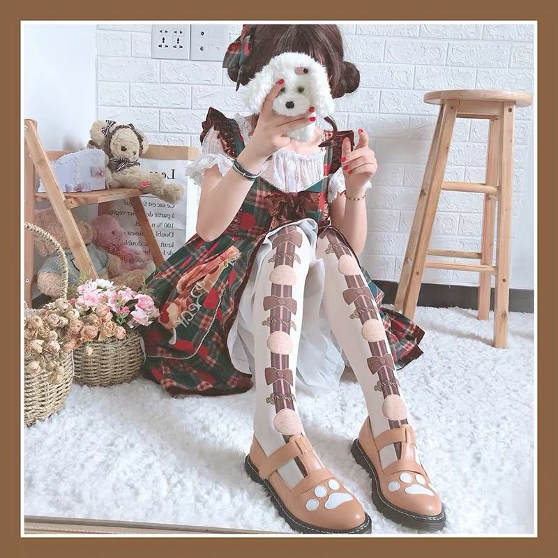 Tất dài qua gối phong cách Lolita Nhật Bản