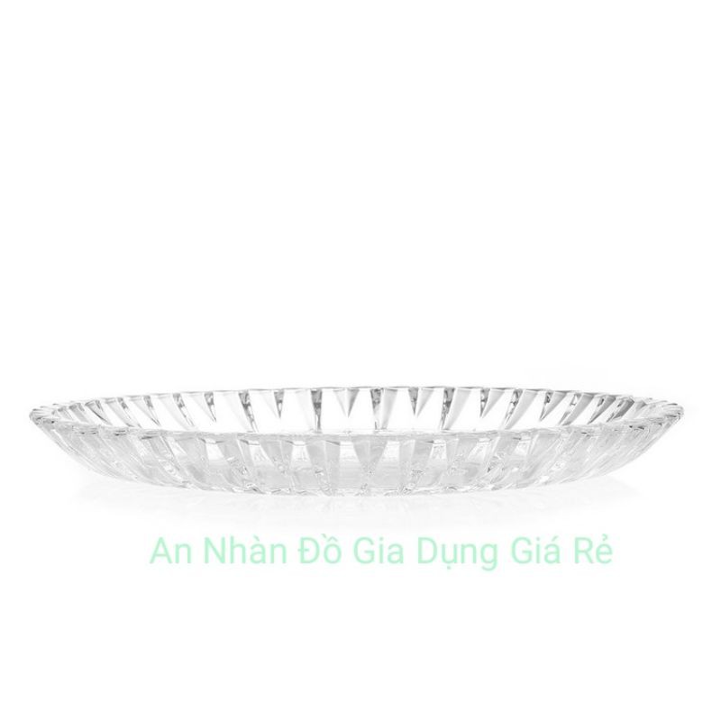 Đĩa Thuỷ Tinh Tròn Sang Trọng - Hiện Đại 30cm