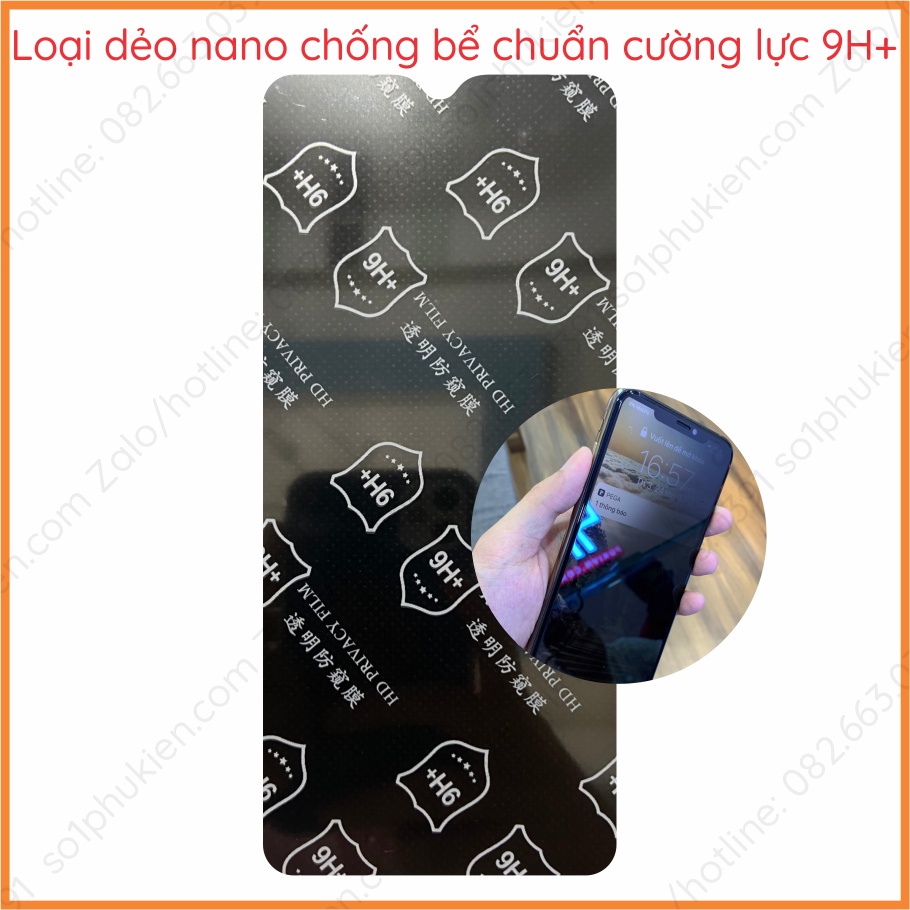 Dán chống nhìn trộm Oppo A16 / A16s nano &amp; PPF (6H tự phục hồi)