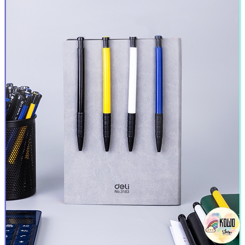 Bút Bi Deli 6546 Chống Trượt Chắc Chắn Ngòi 0.7mm Cao Cấp BB4