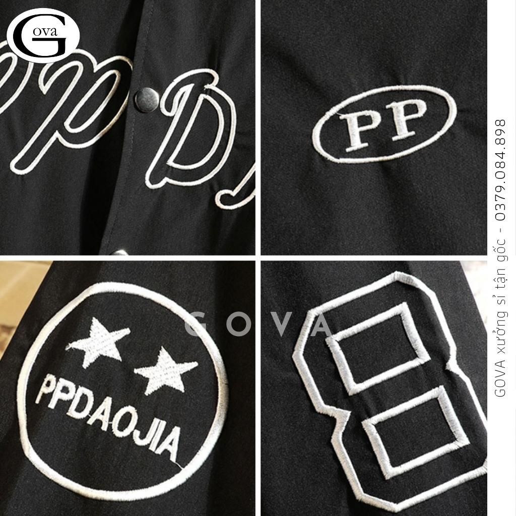 Áo Bomber Dù 2 Lớp PP DA Form Rộng Nam Nữ, Áo Khoác Dù Bóng Chài Chống Nắng Ulzzang Unisex GOVA