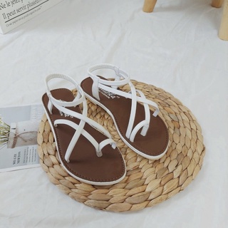 Sandal nữ đi học có quai hậu, đế nhựa cao cấp đi mưa thoải mái - TB Sandal xỏ ngón da lì nền nâu