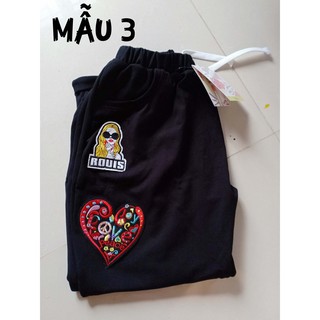 quần dài sticker UNISEX bigsize 70-100kg