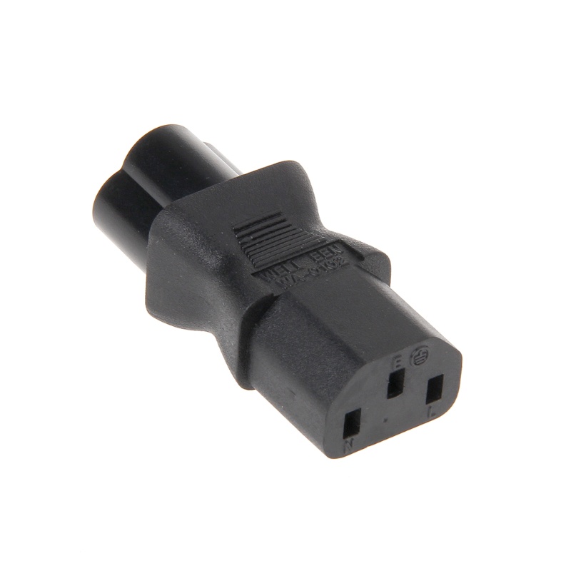 Phích Cắm Chuyển Đổi Nguồn Điện AC IEC 320 C13 Female Sang C6 Male 3-Pin