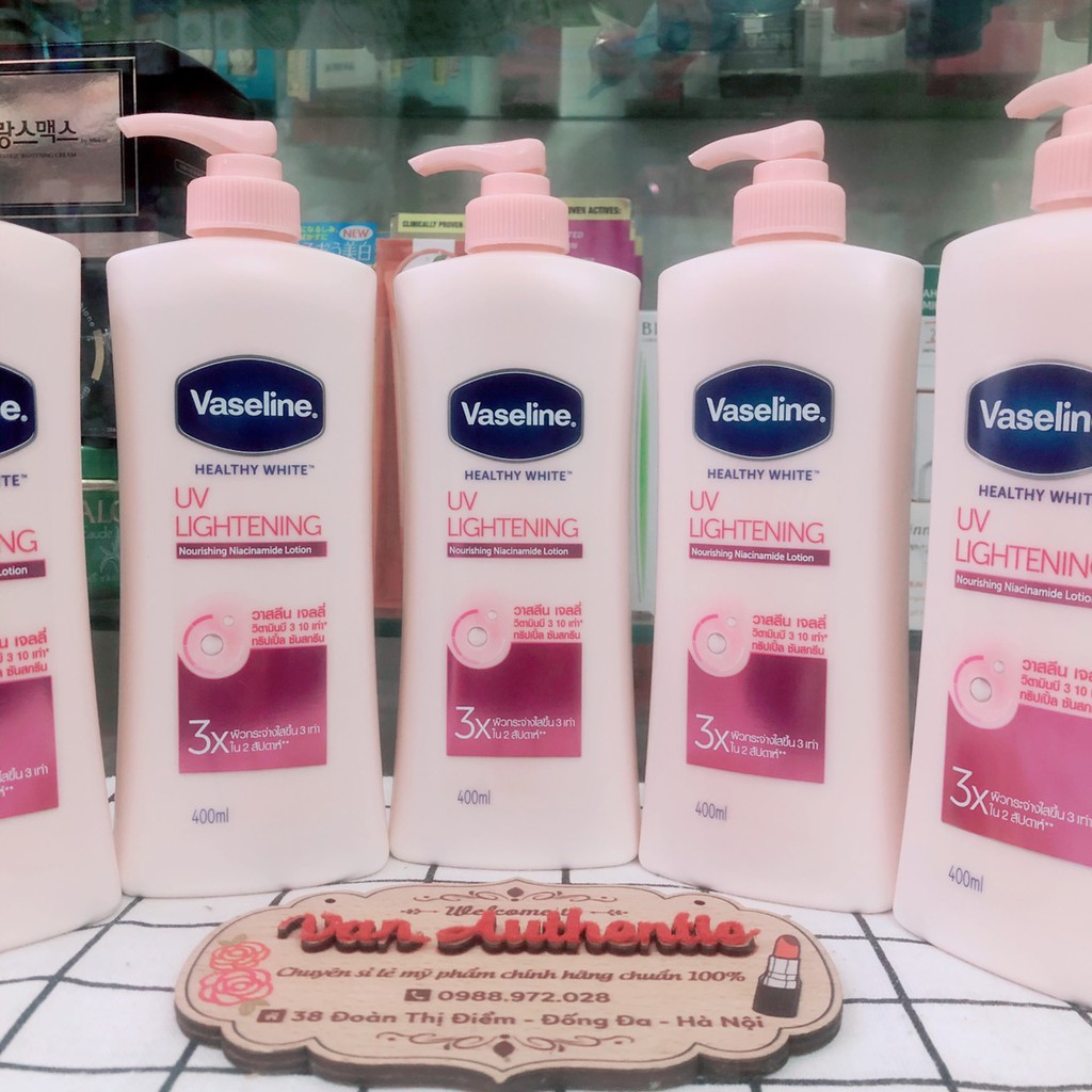 Dưỡng thể Vaseline trắng da Thái 400ml