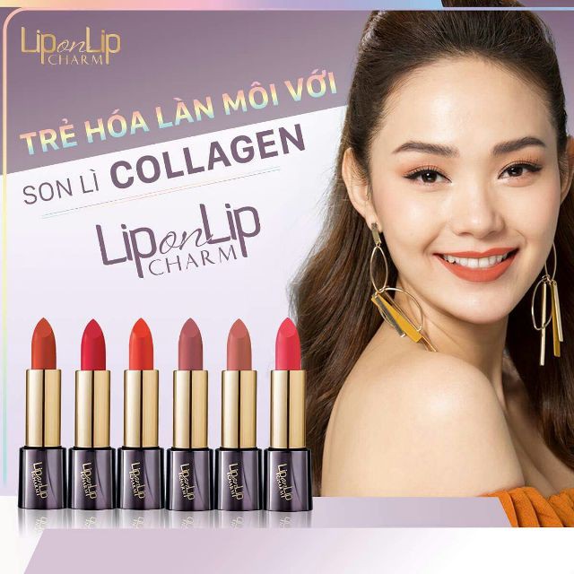 SON LÌ COLAGEN SIÊU MỊN LIP ON LIP CHARM, 4G