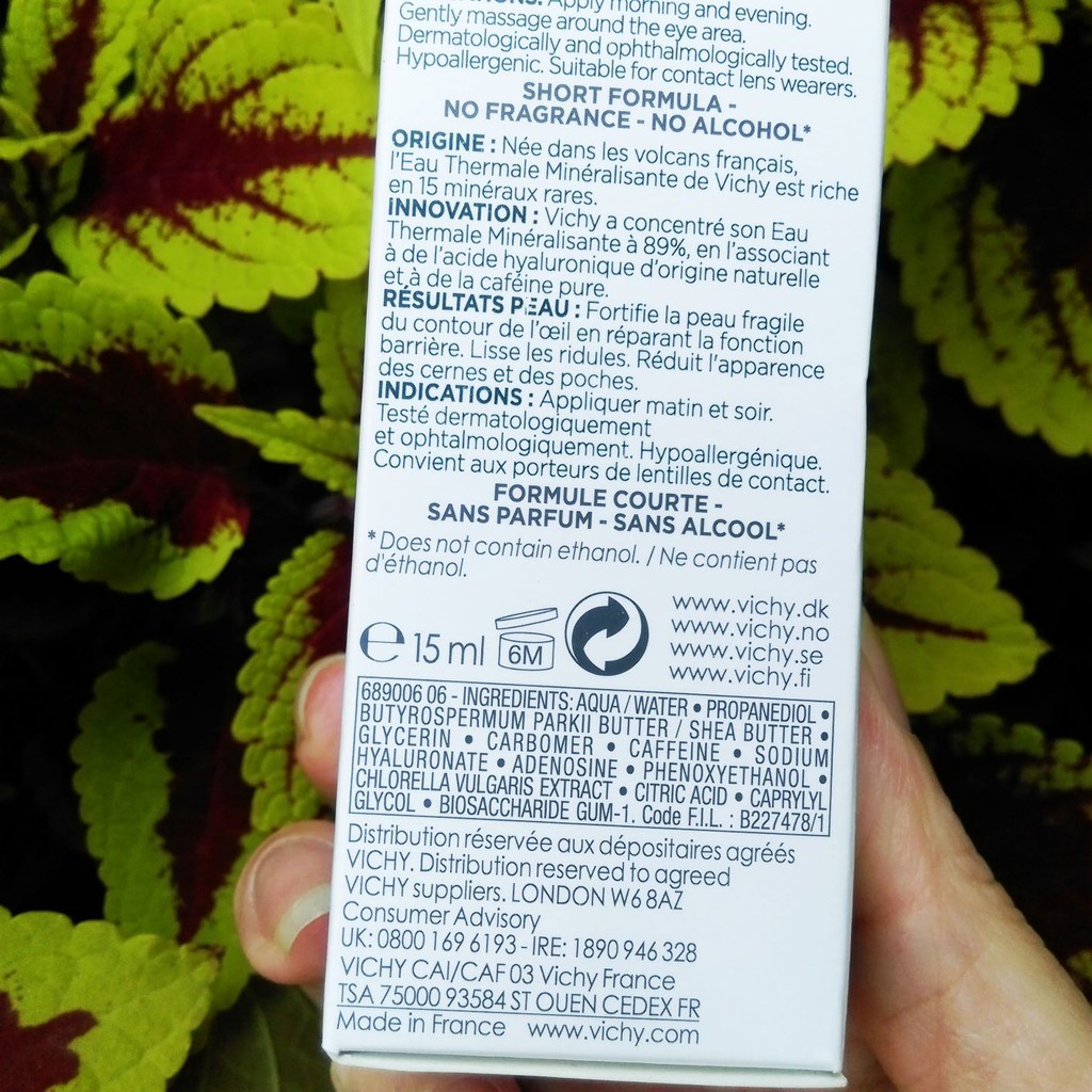 [Nội địa Pháp] Serum giảm thâm, bọng mắt và nếp nhăn Vichy mineral 89 EYES | BigBuy360 - bigbuy360.vn