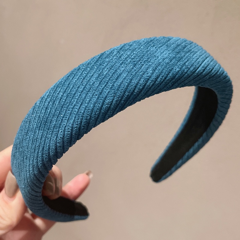 Cài tóc vải nhung màu trơn đơn giản thời trang