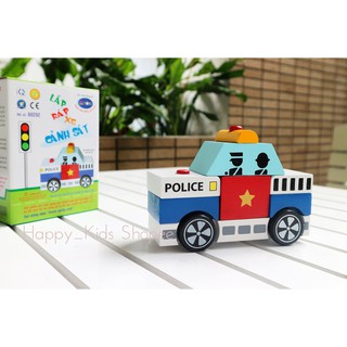 Lắp ráp xe cảnh sát Winwintoys 60292