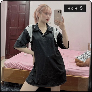Áo polo viền vai nam nữ unisex - áo polo viền vai vv1 ảnh thật video