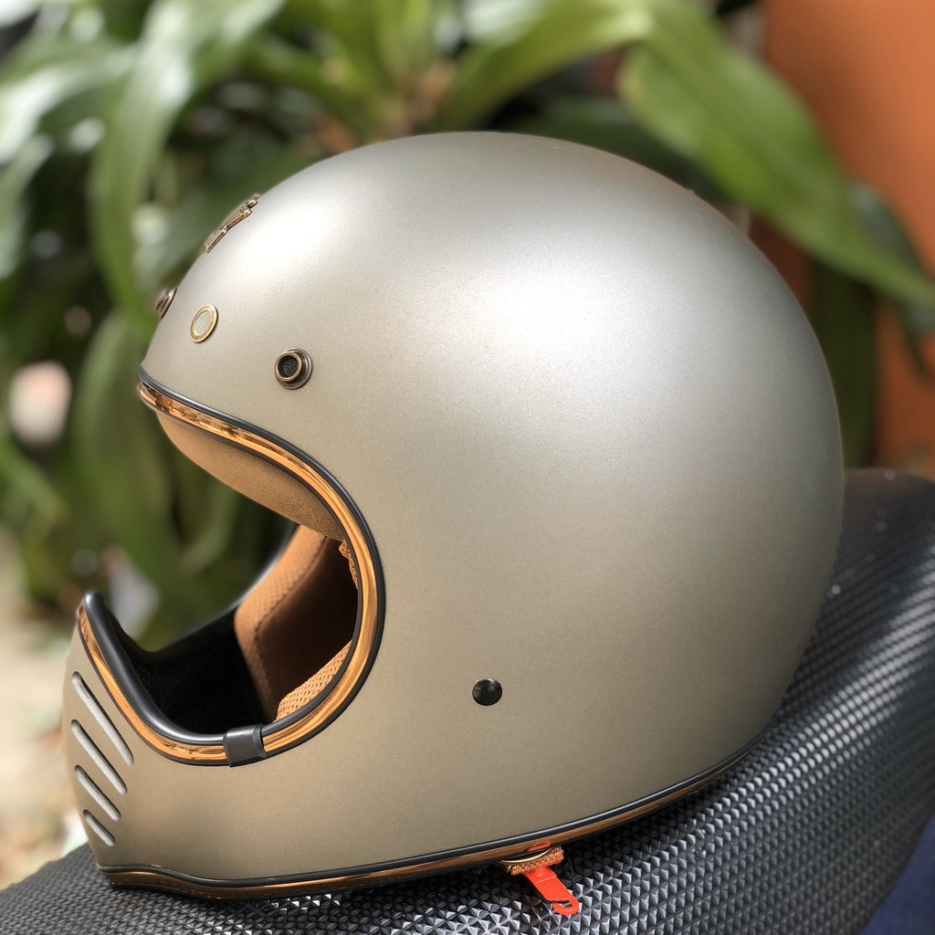 Mũ bảo hiểm Fullface Royal H1 Xám Nhám cao cấp