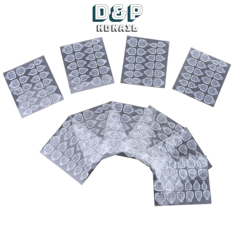 Miếng keo dán Móng giả 2 mặt trong suốt, dán Nail Box tiện lợi