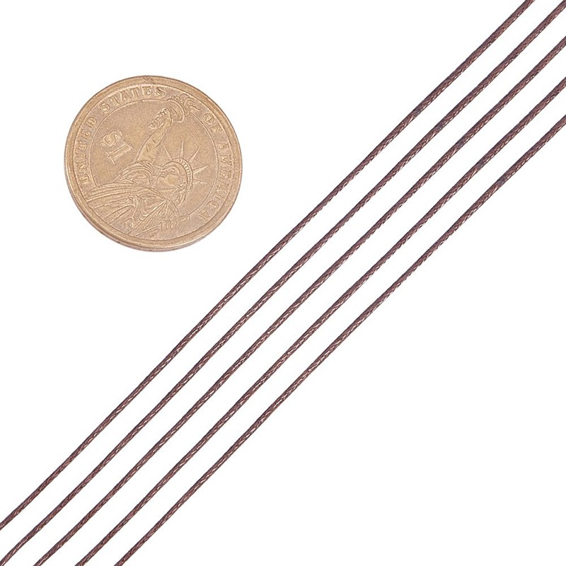 Cuộn chỉ cotton phủ sáp kích cỡ 1mm 100yards/cuộn