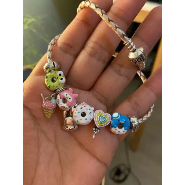 Charm ẩm thực Nhật Bản bằng bạc 925 nhungsophie