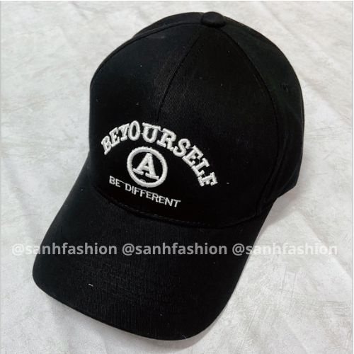 Mũ lưỡi trai thêu chữ BE YOUR SELF Nón kết chất kaki cao cấp thời trang form unisex nam nữ_SÀNH FASHION