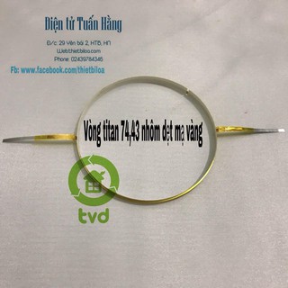 Vòng coil (côn) loa tép 74,43 nhôm dẹt-Linh kiện thay thế sửa chữa loa