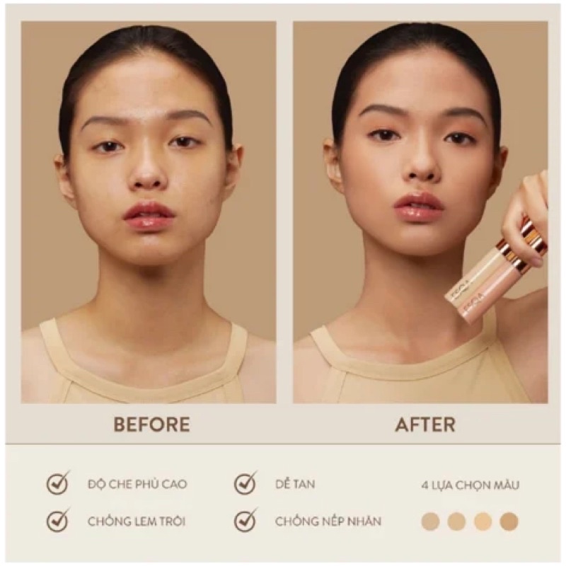 Kem che khuyết điểm ESQA Flawless Liquid Concealer
