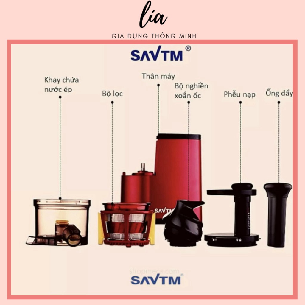 Máy ép châm trai cây vắt sạch bã Lia SAVTM JE07 [BẢO HÀNH 6 THÁNG]