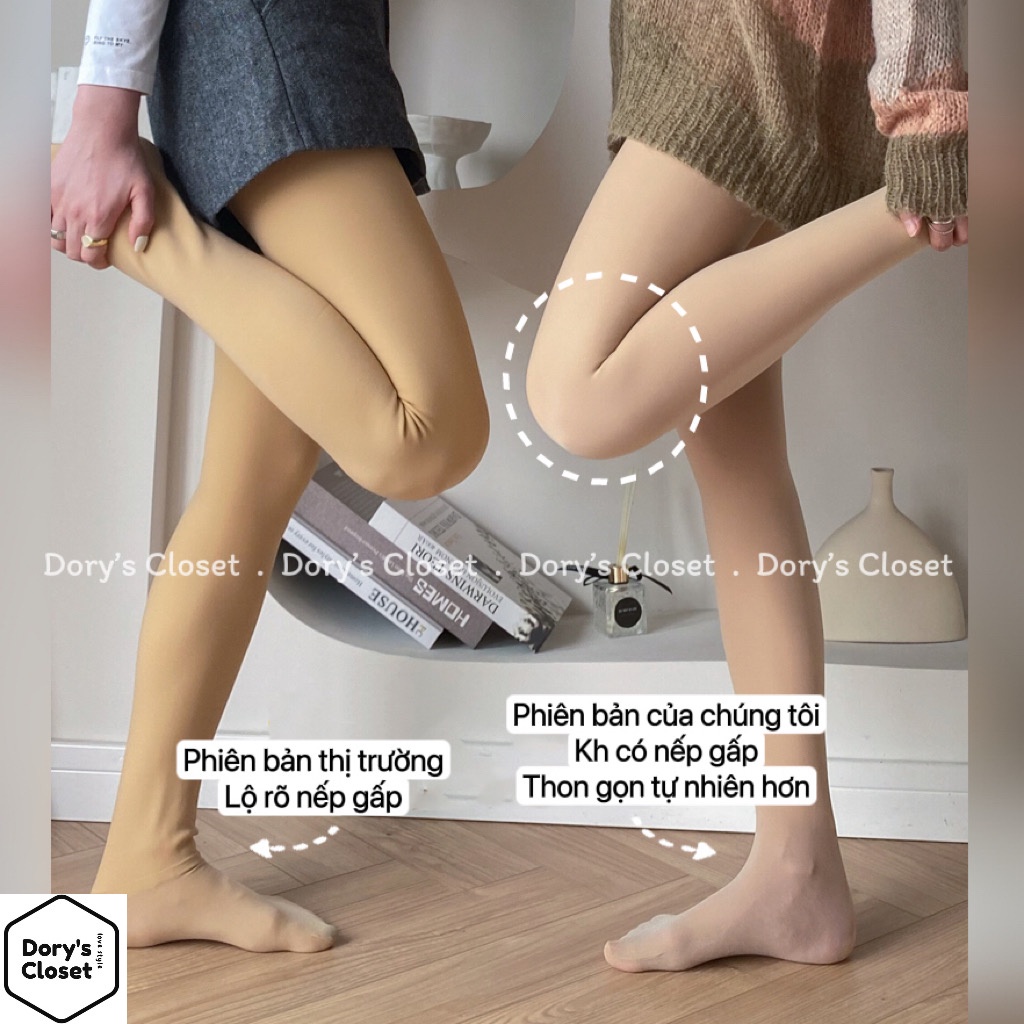 Quần tất da thu đông quần legging nude 1 lớp siêu tự nhiên thon chân hack dáng bản nâng cấp